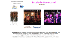 Desktop Screenshot of escaladeband.com